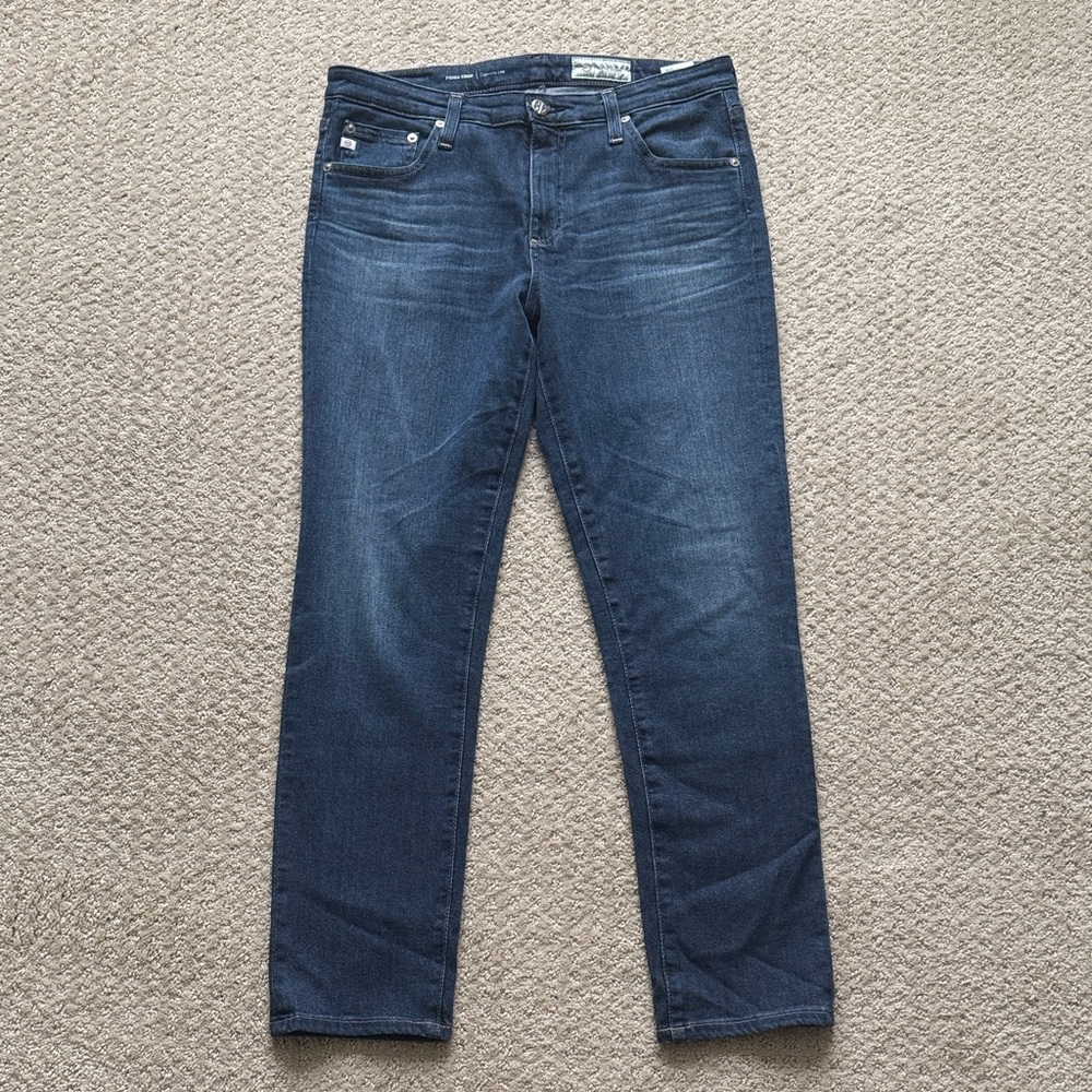 Adriano Goldschmied | AG-ED Denim Prima Crop Cigarette Leg Blue Jeans | Size 30R